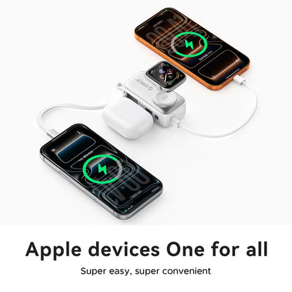 3-in-1 Folding Chargeable Portable Power Bank