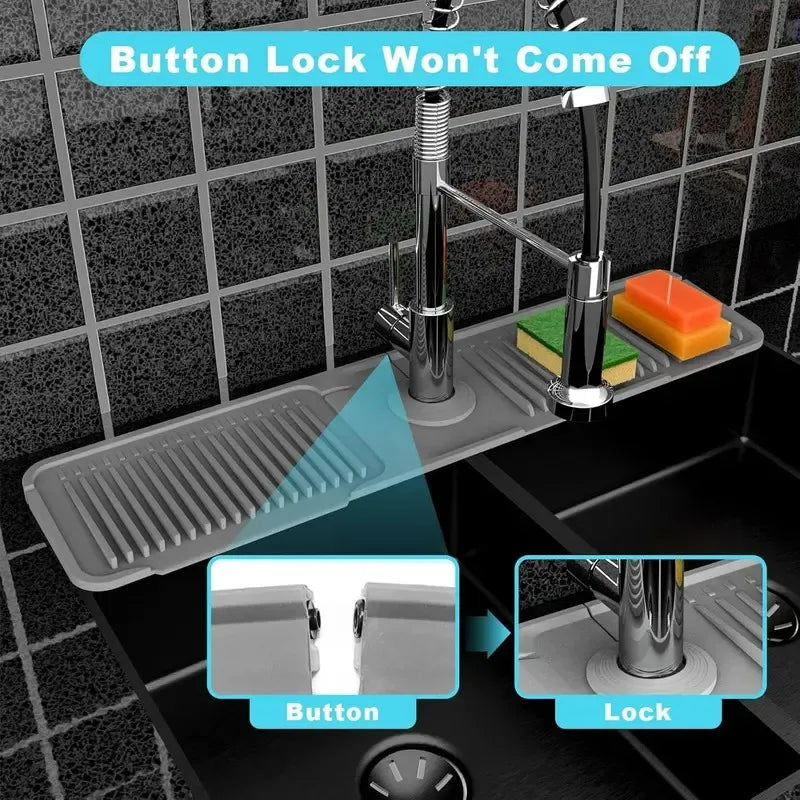 🔥 BUY 1 GET 1 FREE💧 Silicone Sink Faucet Draining Mat
