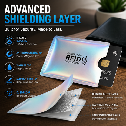 5 Counts RFID Blocking Sleeves Set