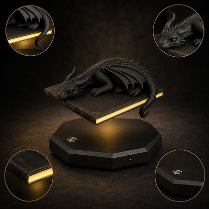 🐉 Magnetic Levitating Floating Dragon Lamp | Bedroom Reading Decor Light