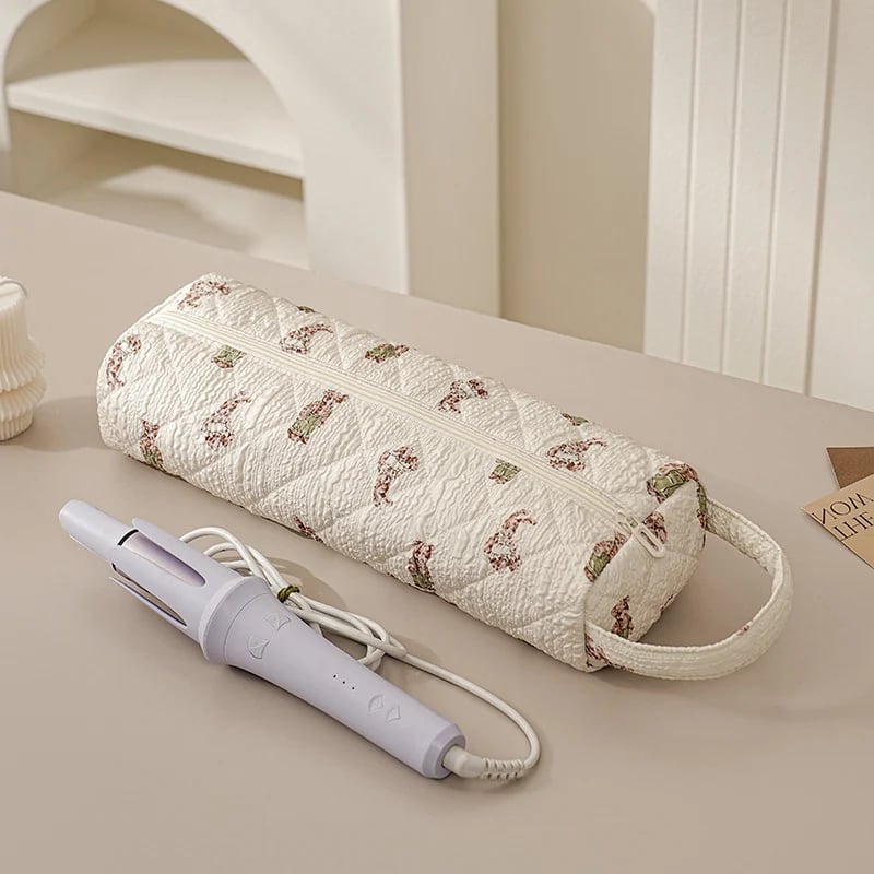 🎒Quilted Multi‑Purpose Storage Bag, Portable Zipper Cosmetic Makeup Pouch with Handle