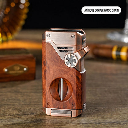 Multifunctional Quad-Flame Lighter – Windproof & Refillable Butane Lighter