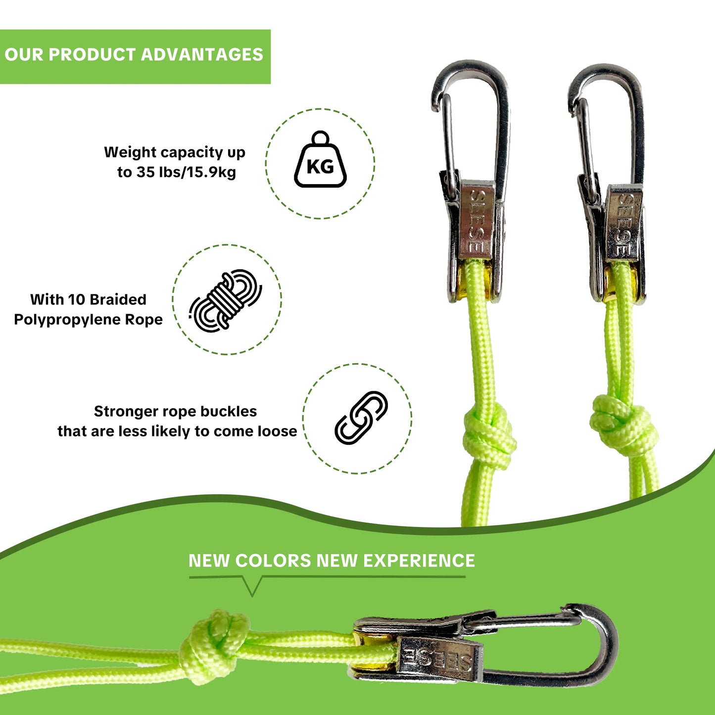Retractable Buckle Rope - 2025 New Outdoor Tool