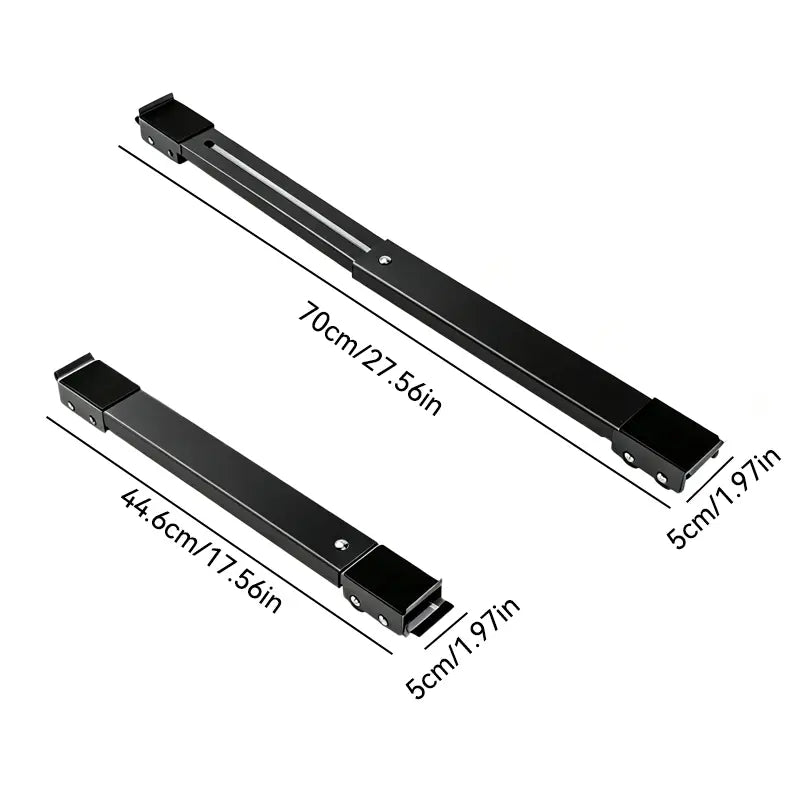 2-Pack Adjustable Telescopic Heavy Duty Metal Frame Appliance Moving Dolly