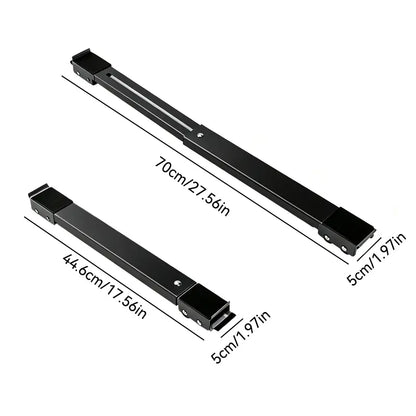 2-Pack Adjustable Telescopic Heavy Duty Metal Frame Appliance Moving Dolly