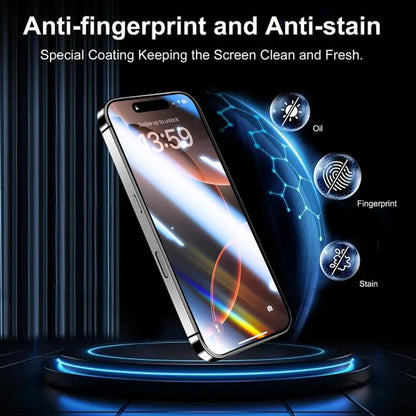 Luxury Privacy Screen Protector for iPhone- Fingerprint Proof, Scratch Resistant