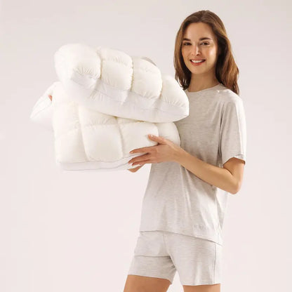 ☁️Soft Quilted Puff Grid Design Pillow