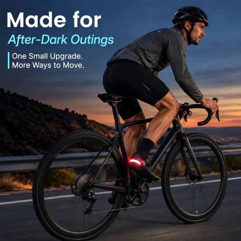 👟 LED Heel Lights for Shoes | Clip-On Running & Walking Visibility Lights, 5 Colors