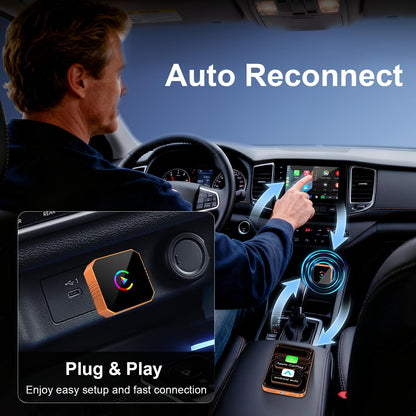 🚗 无线 CarPlay 和 Android Auto 适配器 – 让驾驶更智能、更安全、更自由！📱✨ 