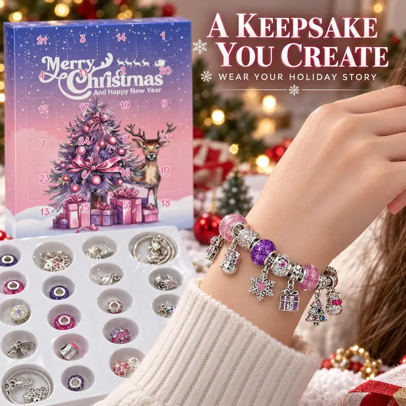 🎄24-Day Christmas DIY Charm Bracelet Advent Calendar🎁