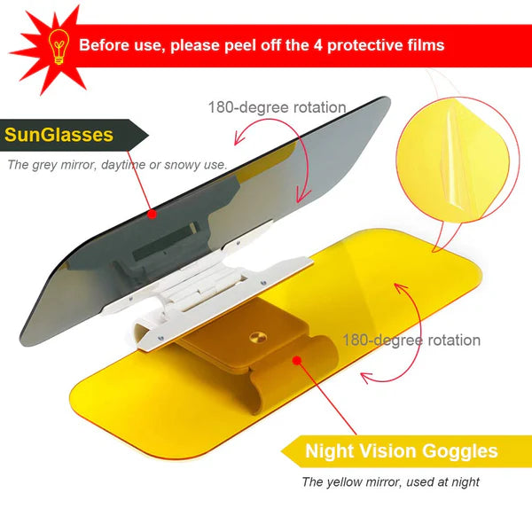 🚗Sun Visor for Car Universal Anti-Glare Polarized Visor Extender