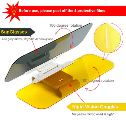 🚗Sun Visor for Car Universal Anti-Glare Polarized Visor Extender