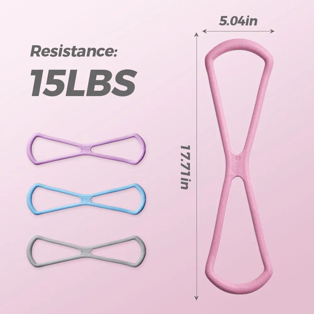 Resistance Bands - Figure 8 TPE Exercise Bands for Women