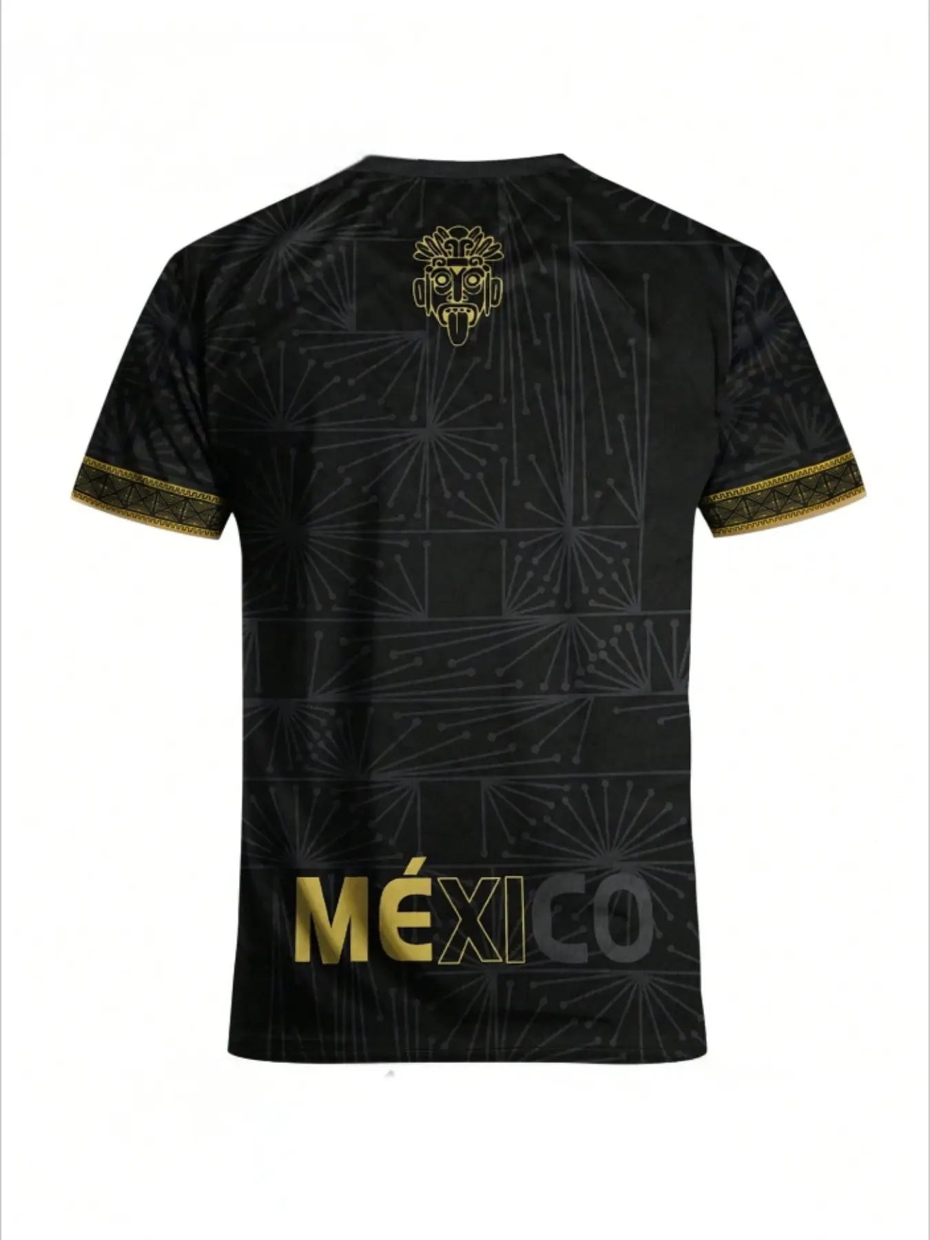 Mexican Aztec Totem Print Loose T-Shirt, Breathable Sports Short Sleeve Athletic T-Shirt, Comfortable Casual Wear, Top for Gym and Daily Use
