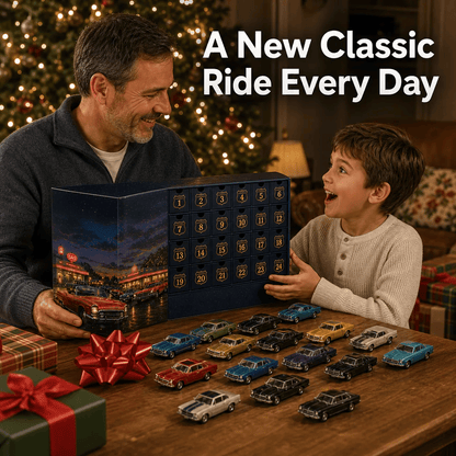 😍🚗24 Days of Classic American Cars Advent Calendar – 24 Vintage Ride Collectibles for Car Lovers