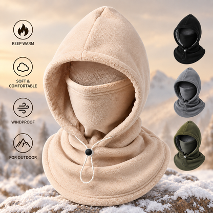 📢LAST DAY 49% OFF🔥 3-in-1 Winter Fleece Balaclava Hood 🧣❄️ Warm Face, Ear & Neck Cover