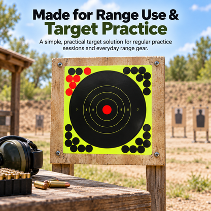 🎯 49% OFF Peel & Stick Shooting Targets – 50 Pack Bullseye Stickers for Faster Aim Training