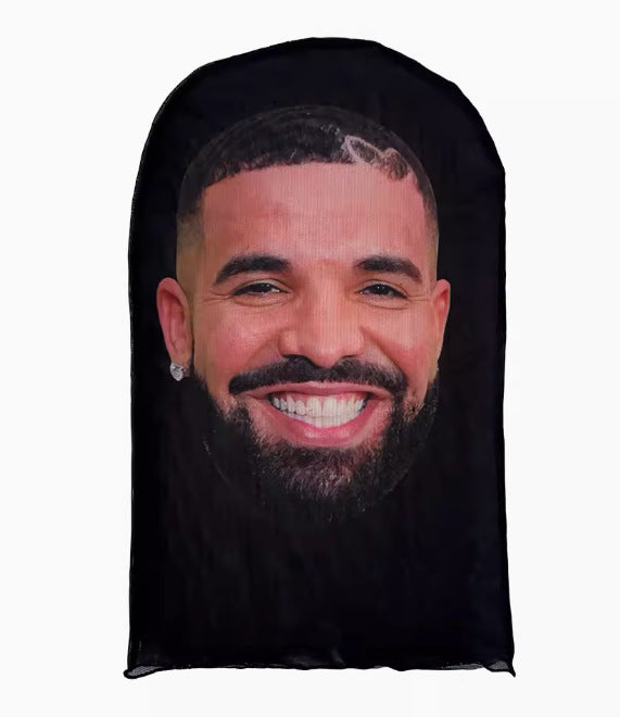 🤣3Pcs Funny Printed Full Face Mesh Mask – Breathable Cosplay Hood for Parties & Street Style！