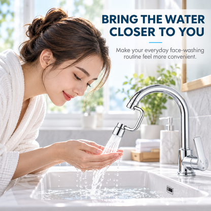 💦🔄 FlexiFlow – 1440° Rotatable Faucet Extender with Dual Spray Modes