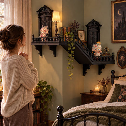 Gothic Castle Corner Shelf, Turn Empty Room Corners Into Mini Palaces To Display Your Precious Collectibles