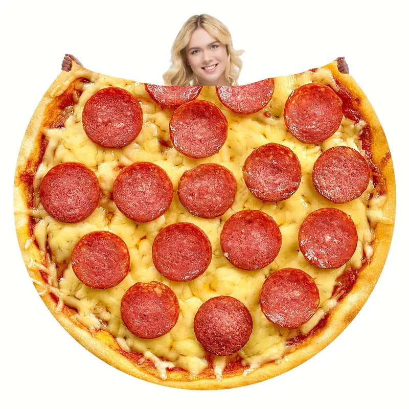 🔥 Limited-Time 49% OFF😍🍕 Realistic Food Blanket | Pizza, Donut & Tortilla Cozy Throw 🍩🌯
