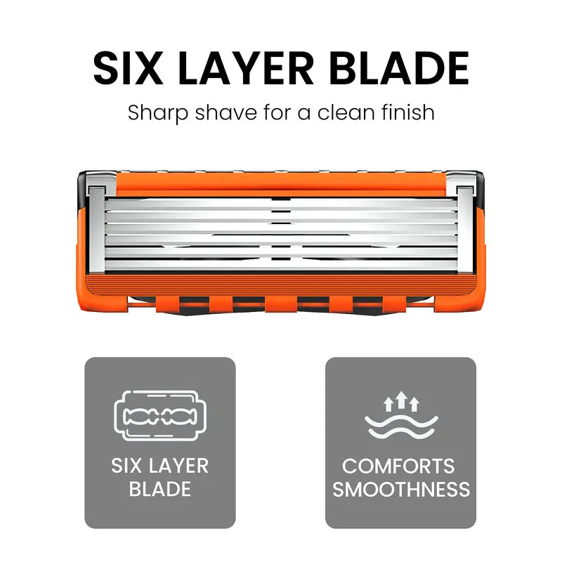 Men's Razor Blade Replacement Refills with Handle