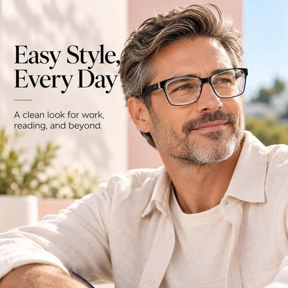 👓 Smart Progressive Reading Glasses – Photochromic Color-Changing Lenses with Blue Light Filtering for Men & Women