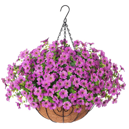 FREE SHIPPING!🔥Simulated Hanging Flower Basket 🌸No Watering💧. No Wilting. Just Perfect Blooms.