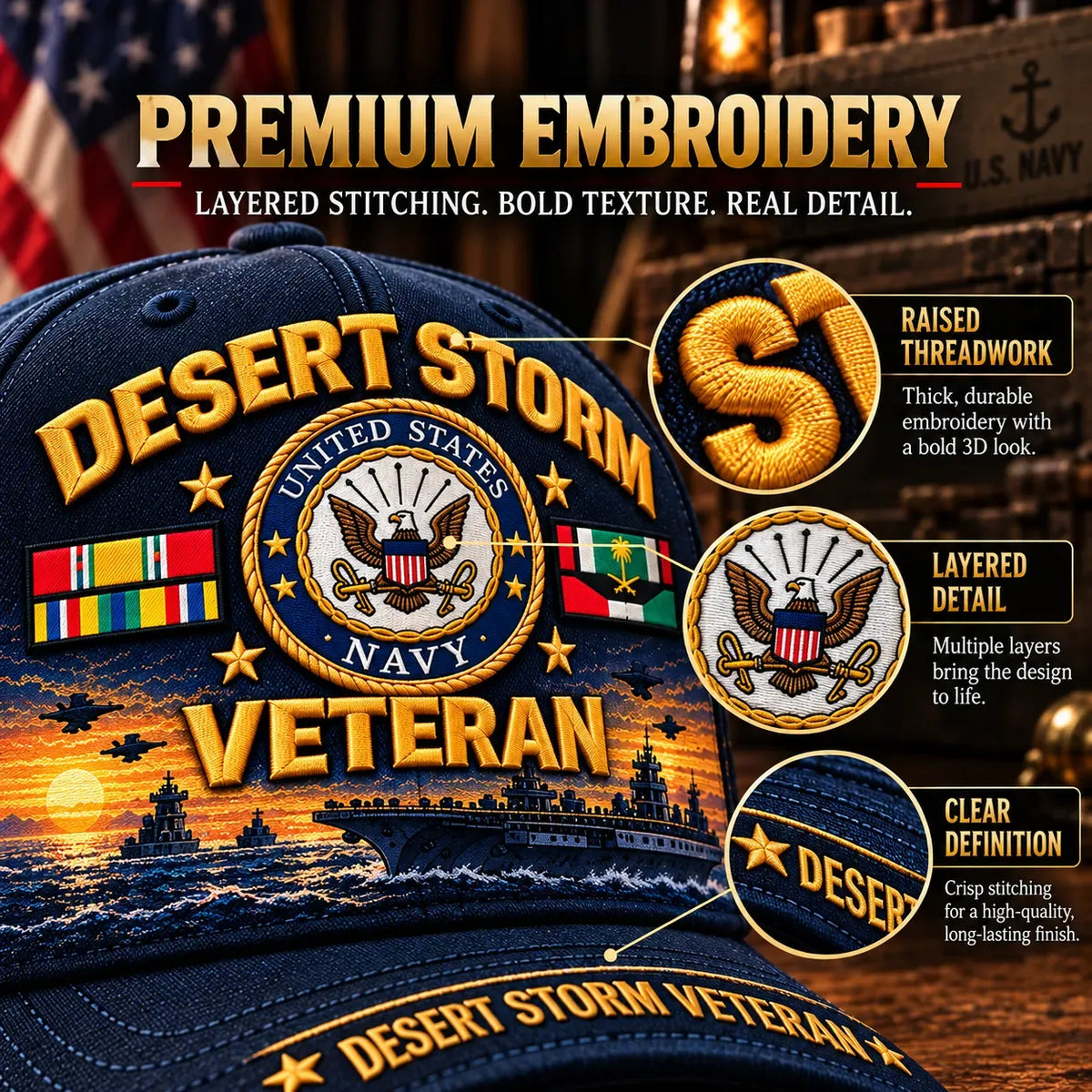 🎖️ Desert Storm Veteran Cap – Your Service. Your Pride. (1991–2026 - 35TH ANNIVERSARY)