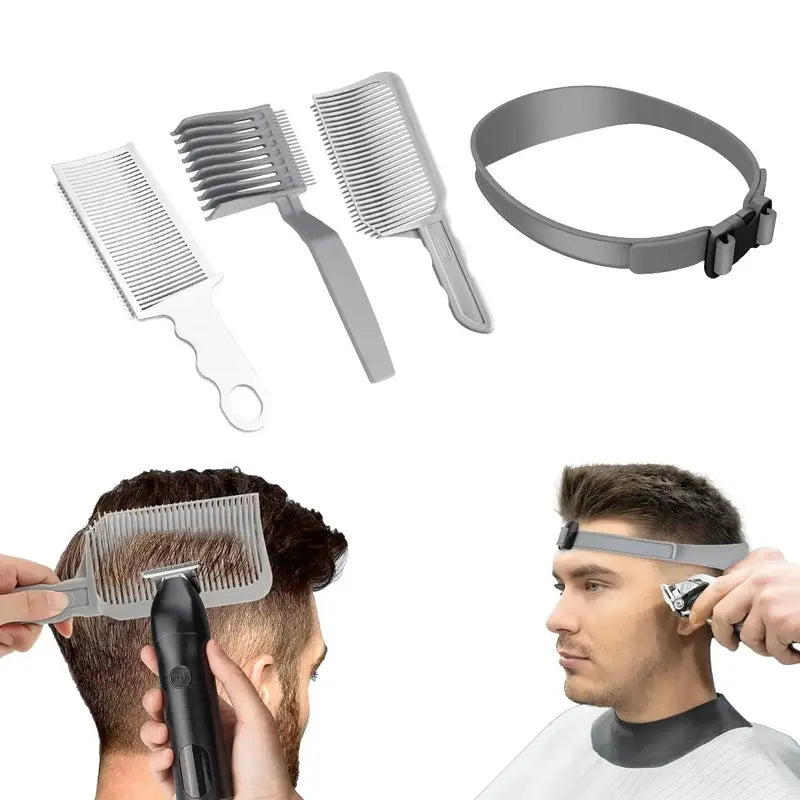 Unisex 4-Piece Hair Cutting Guide Kit