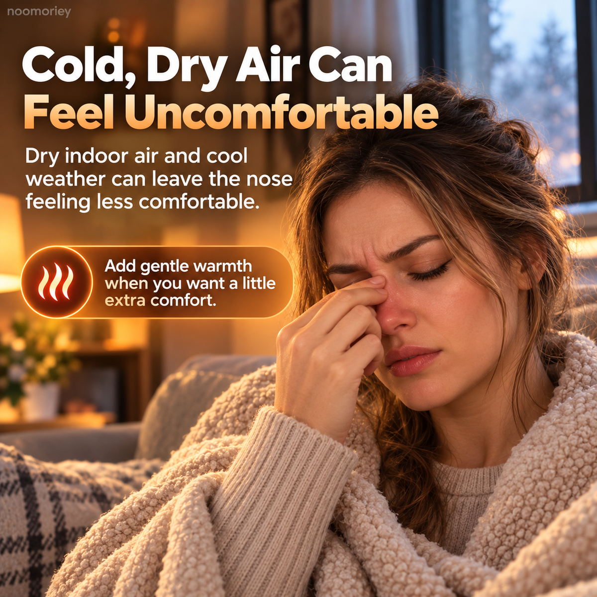 🔥 Rechargeable Heated Nasal Pad – 3 Heat Levels & Hands-Free Comfort