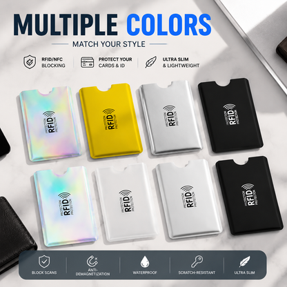 5 Counts RFID Blocking Sleeves Set