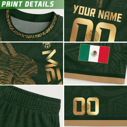 🇲🇽Men's Mexican Aztec Soccer Print Casual Tee