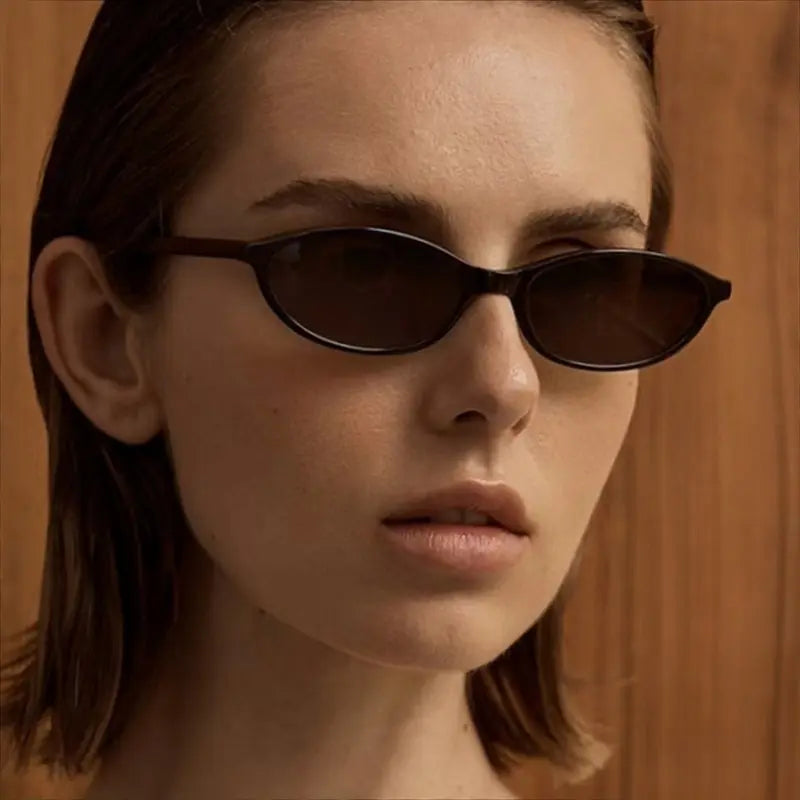 🕶️☀️3 PCS Retro Oval Sunglasses for Women Chic Cat Eye 90s Sunnies