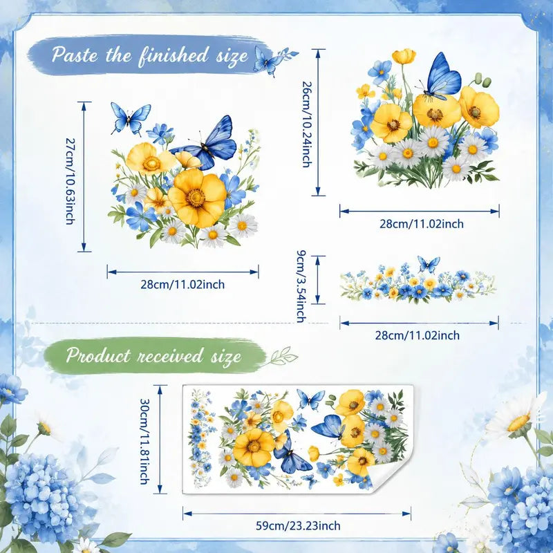 3 Piece Bathroom Toilet Sticker Set