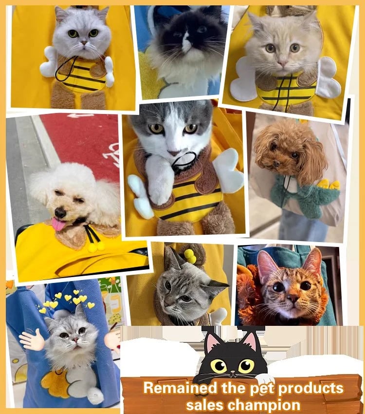 📢📢50% OFF !! ⏰Cute Dew Head Shape Cat Bag - Pets Carrier Bag