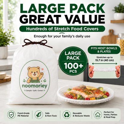 100PCS Disposable Stretch Food Covers