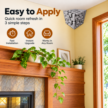 ✨ (2Pcs)Transform Empty Corners – 3D Geometric Wall & Ceiling Accent Decor✨