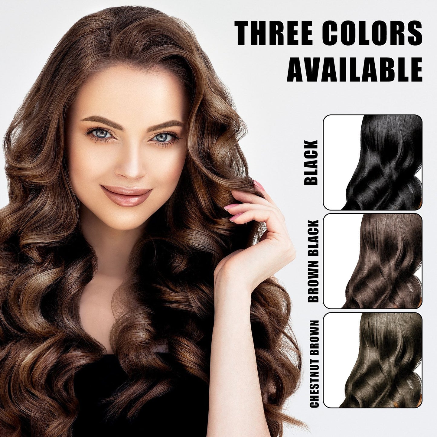Comb‐In Hair Dye Cream for Gray Coverage – Natural Black & Dark Brown