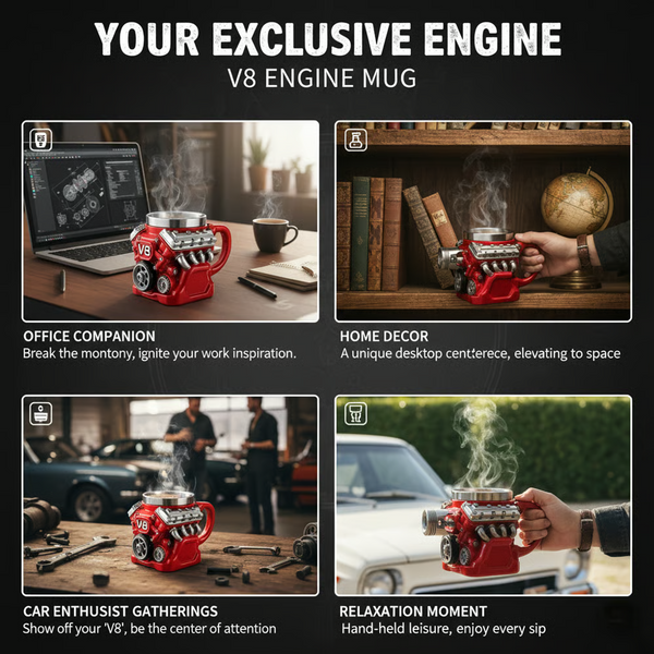 ⚡✨Ultimate V8 Engine Gift Mug & A Gearhead's Dream