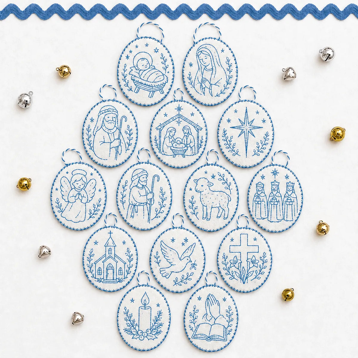 🧵Beginner-Friendly DIY Heirloom Oval Embroidery Ornament Kit Collection | Complete Kit with All Tools & Step-by-Step Guide Included 💕