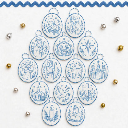 🧵Beginner-Friendly DIY Heirloom Oval Embroidery Ornament Kit Collection | Complete Kit with All Tools & Step-by-Step Guide Included 💕