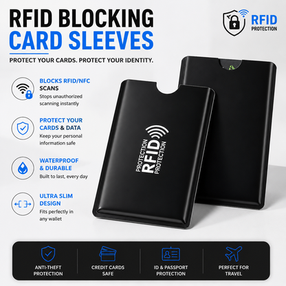 5 Counts RFID Blocking Sleeves Set