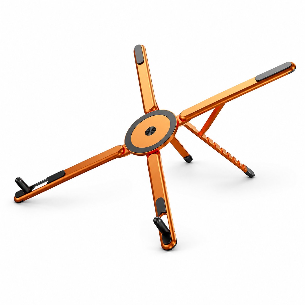 📱💻 2-in-1 Magnetic Phone & Laptop Stand – Foldable Aluminum Alloy Desk Mount ✨