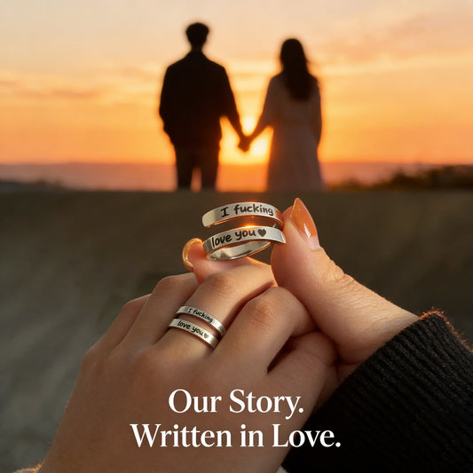 💍 "I Fucking Love You" Sterling Silver Handmade Adjustable Ring | Wear Your Unapologetic Love Loud and Proud❤️