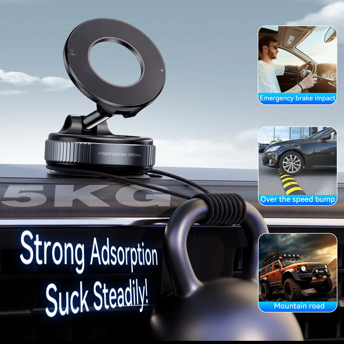 Upgraded Magnetic Cell Phone Car Mount