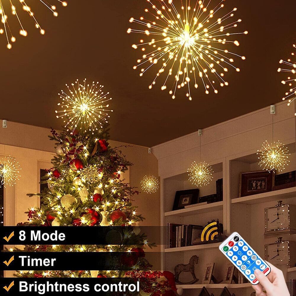 🌓Last Day 49% OFF-🎆 4-Pack Solar Fireworks Lights — 480 LEDs