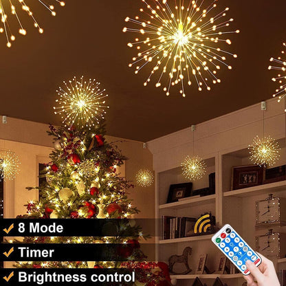 🌓Last Day 49% OFF-🎆 4-Pack Solar Fireworks Lights — 480 LEDs