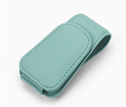 🚗 Magnetic Sun Visor Organizer – Leather Sunglasses, Card & Ticket Holder