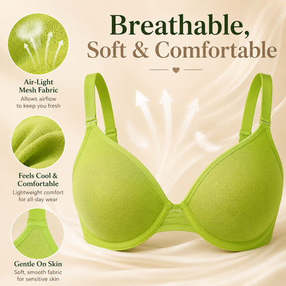 Seraphina Air Light Plus Size Mesh Underwire Bra
